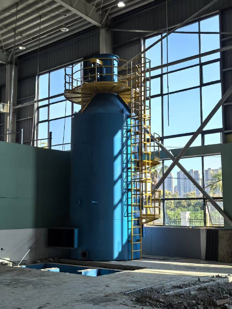 由大连楠海环保匠心设计的造粒塔除尘器，在湖北中瓷新材料有限公司正式投用