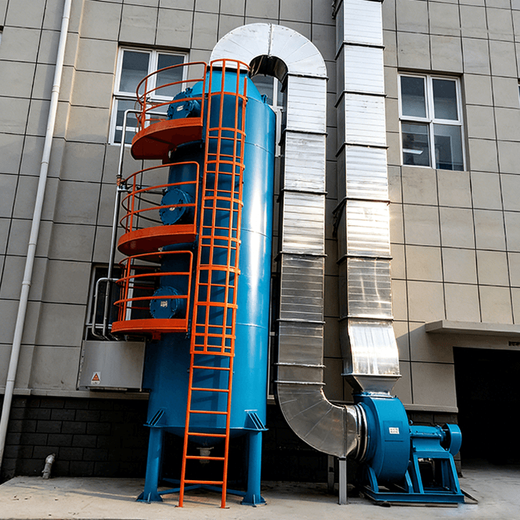 大连乳胶有限责任公司干燥线喷淋塔项目