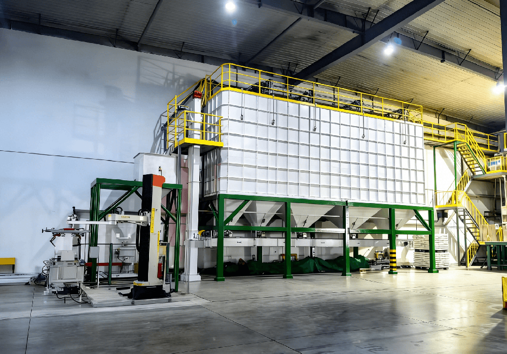 中粮（大连）米业有限公司副产品收集系统，在生产基地完成部署并进入调试阶段