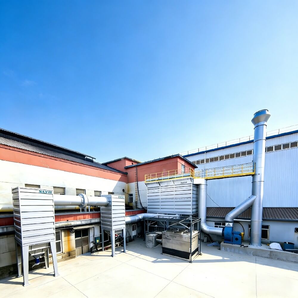 大连永宝新材料科技有限公司 3吨中频炉除尘器